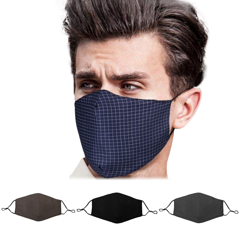 Maschera in tessuto elastico di cotone e seta