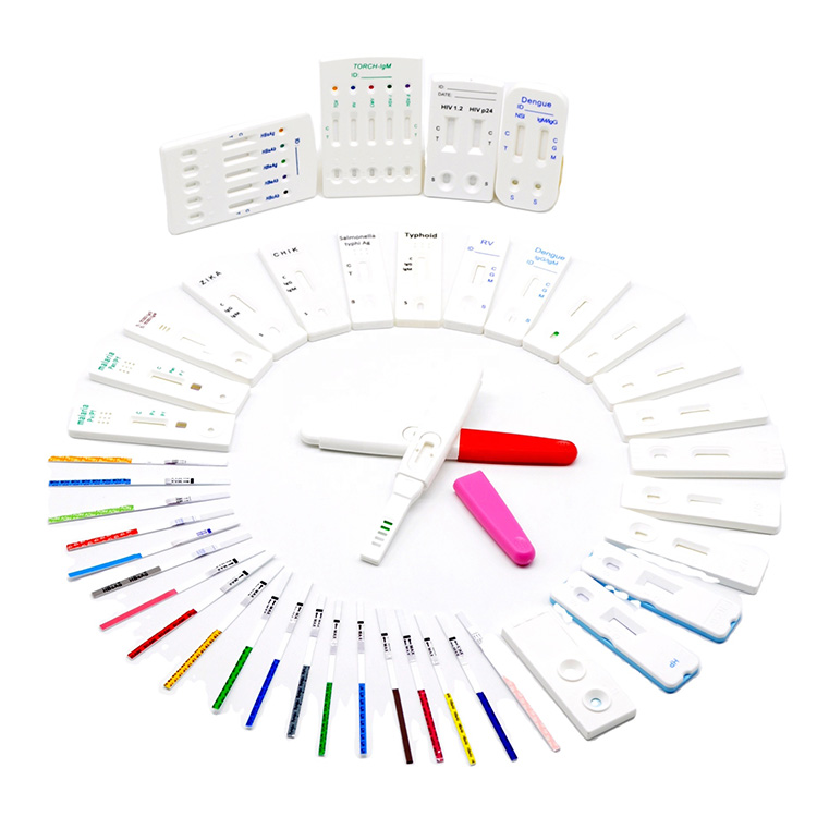 Antigene diagnostico medico di alta precisione e anticorpo neutralizzante Malaria Igg Igm Hiv Hcg Flus Pcr A+b Tampone Kit di test rapido