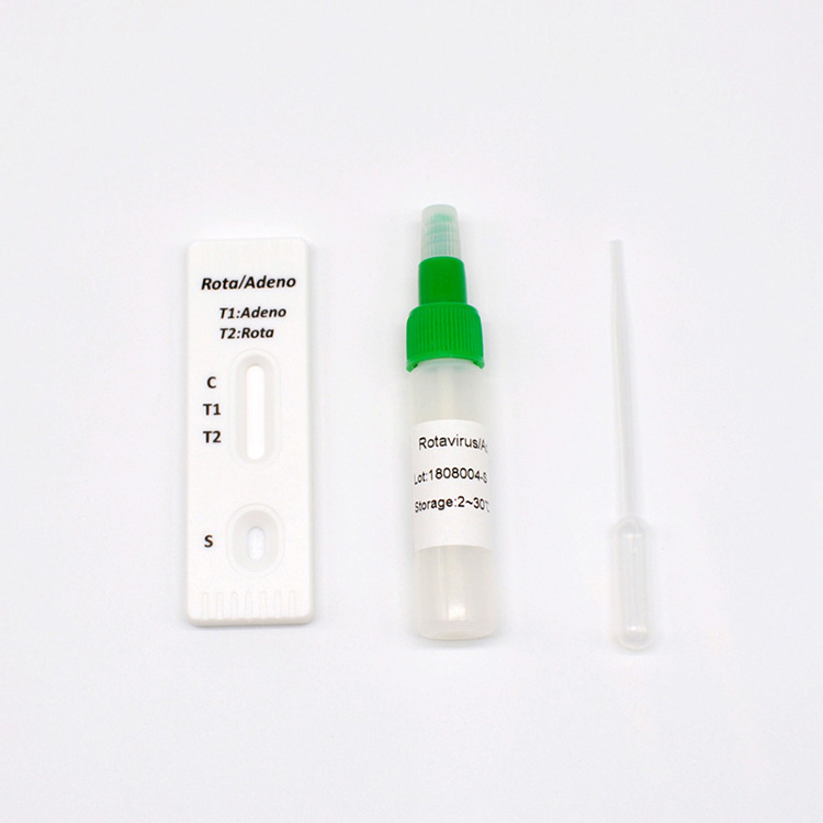 Kit di test rapido combinato Rotavirus Adenovirus (Feci)